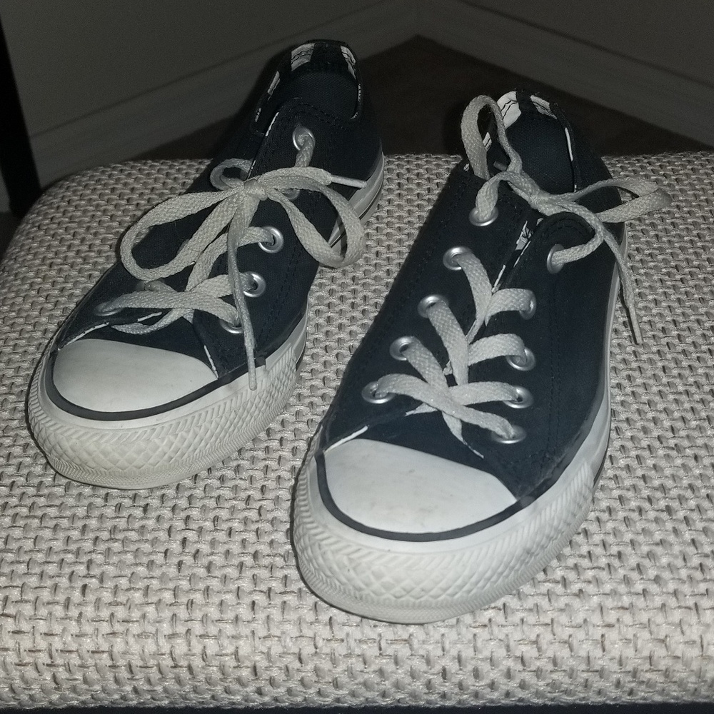 Black and white Converse